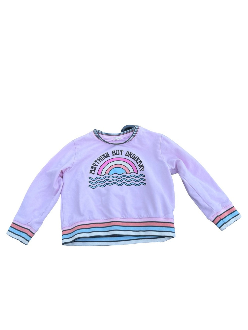 Feather 4 Arrow Anything but Ordinary Rainbow Graphic Sweatshirt